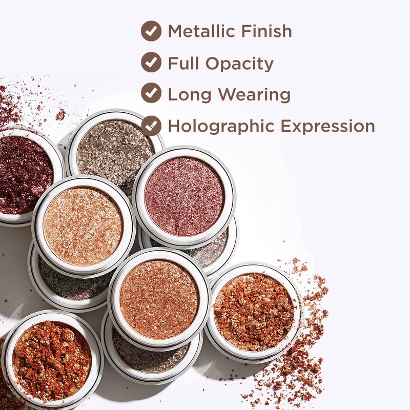 تاتش إن سول ظلال عيون لامعة من تاتش إن سول ميتاليست (رقم 4 صن أورورا) - بودرة الماس واللؤلؤ لإطلالة ثلاثية الأبعاد - بريق ساحر - Image 3